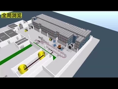 Cartello di navetta a quattro vie ASRS Sistema di stoccaggio e recupero automatico Radio Shuttle Racking