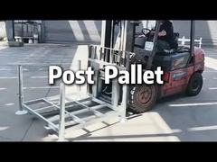 Scaffalatura per pallet in acciaio metallico impilabile di grandi dimensioni, in acciaio zincato a caldo, per stoccaggio rimovibile in magazzino