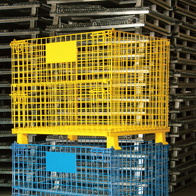 A51: contenitore di rete di filo di plastica a spruzzo contenitore pieghevole di gabbia di stoccaggio contenitore di filo