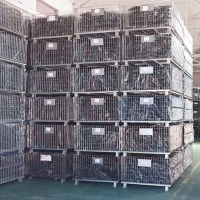 B05: Contenitore di maglia di filo galvanizzato Cage di stoccaggio pieghevole Contenitore di filo galvanizzato