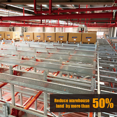 Sistema di scaffalatura per pallet runner ASRS 4 Way Radio Shuttle