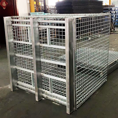 B05: Contenitore di maglia di filo galvanizzato Cage di stoccaggio pieghevole Contenitore di filo galvanizzato