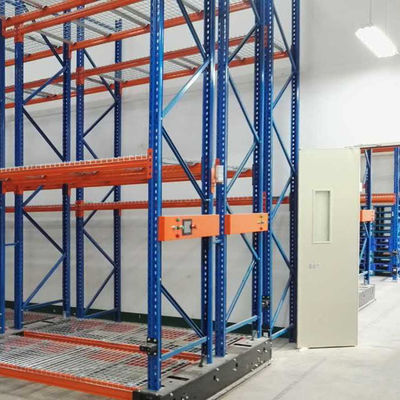 Scaffale per pallet mobile elettrico Scaffalature per magazzino di tipo guidato su binario laterale