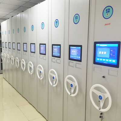 Scaffalature Elettroniche Intelligenti Mobili per Archivi Scaffalature Metalliche Intelligenti per Biblioteche Compatte Sistemi di Scaffalature per lo Stoccaggio