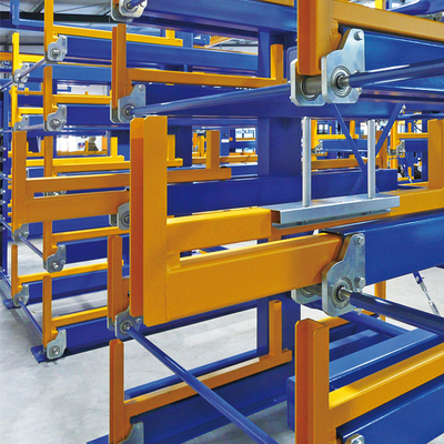 Scaffalature manuali a cantilever telescopico per materiali lunghi