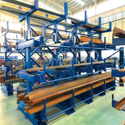 Scaffalature manuali a cantilever telescopico per materiali lunghi
