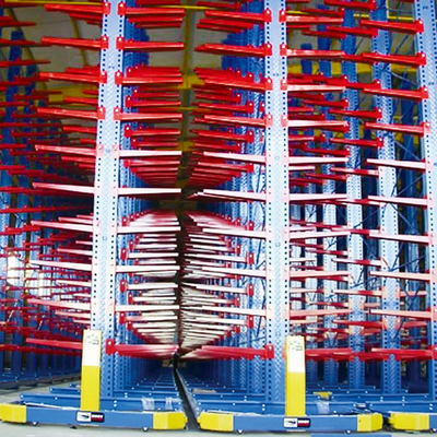 Scaffalatura elettrica mobile a cantilever per fogli di tubi materiali lunghi