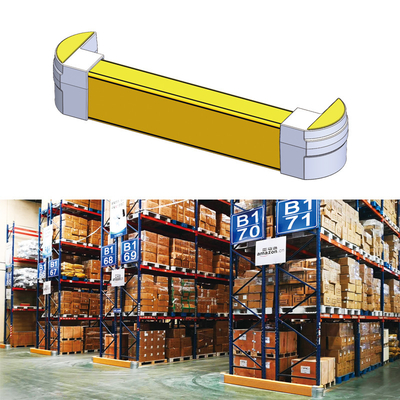 Barriere curve di contorno Rack End Guard Racking verticale Protector Barriera di sicurezza Anti-Collision Guardrails