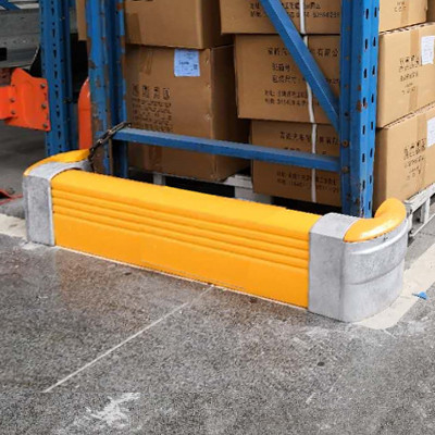 Barriere curve di contorno Rack End Guard Racking verticale Protector Barriera di sicurezza Anti-Collision Guardrails