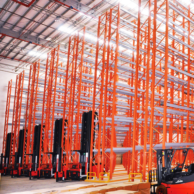 VNA Rack Very Narrow Aisle Heavy Duty Rack VNA Pallet Racking Rack magazzino rack di stoccaggio con carrello elevatore a tre vie