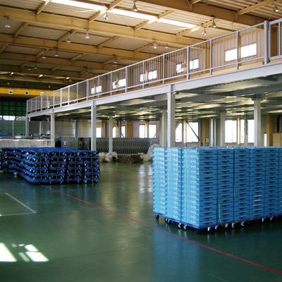Scaffale di stoccaggio del magazzino della piattaforma del pavimento di mezzanino della piattaforma della struttura d'acciaio