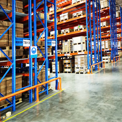 Scaffale per pallet a doppia profondità per impieghi gravosi Scaffale per pallet selettivo Scaffale a travi per pallet
