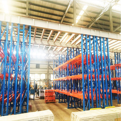 Scaffale per pallet a doppia profondità per impieghi gravosi Scaffale per pallet selettivo Scaffale a travi per pallet
