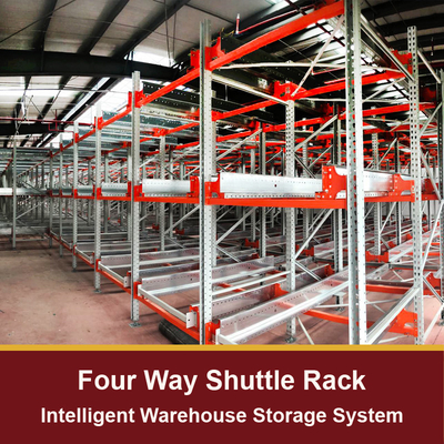 Sistema di scaffalatura per pallet runner ASRS 4 Way Radio Shuttle