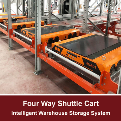 Carrello di navetta radio a quattro vie Per 4 vie Radio Shuttle Rack Radio Shuttle Pallet Runner Car Racking