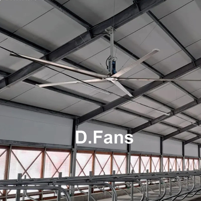 Grandi ventilatori industriali per officine Grandi ventilatori HVLS con lame anti-colisione