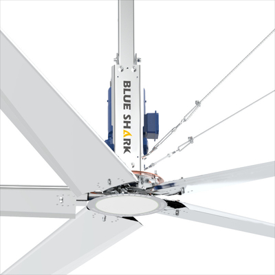 Grandi ventilatori industriali di soffitto per magazzini Grandi ventilatori HVL per fabbriche Serie di ventilatori D