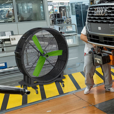 Grandi ventilatori industriali in piedi per magazzini ventilatori HVLS per fabbriche