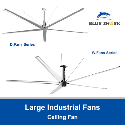 Grandi ventilatori di soffitto HVLS industriali per grandi ventilatori di officina