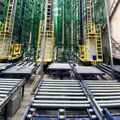 Sistema di trasportatori per la selezione dei pallet Sistema di trasportatori a rulli a gravità flessibile Sistema logistico di selezione del magazzino