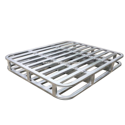Angoli rotondi pallet in acciaio a doppio ponte pallet in ferro pallet in metallo per cereali