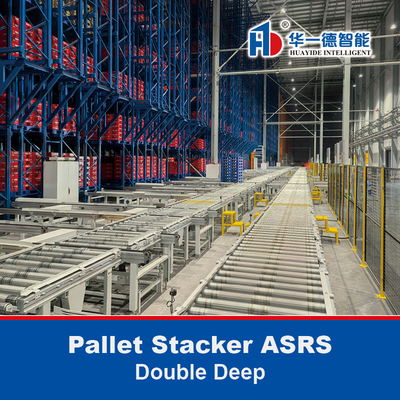 Sistema di accumulo e recupero automatico di palette a doppia stacking