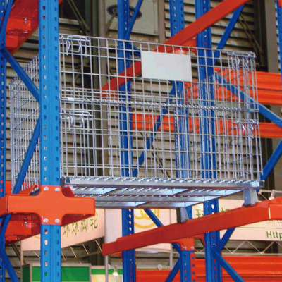 B05: Contenitore di maglia di filo galvanizzato Cage di stoccaggio pieghevole Contenitore di filo galvanizzato