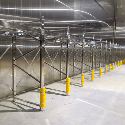 A07: Rack di stoccaggio per magazzini per pallet in acciaio inossidabile