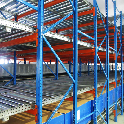 Scaffalatura a gravità Scaffalatura a flusso di pallet Scaffalatura di magazzino