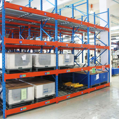 Scaffalatura a gravità Scaffalatura a flusso di pallet Scaffalatura di magazzino