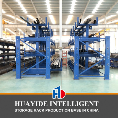 A13: Scaffalature manuali telescopiche a cantilever per magazzini di materiali lunghi