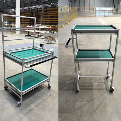 Sistema di scaffalatura di materiale realizzato dalla terza generazione di tubo magro in alluminio tubo di lega assemblare carrello di mano carrello