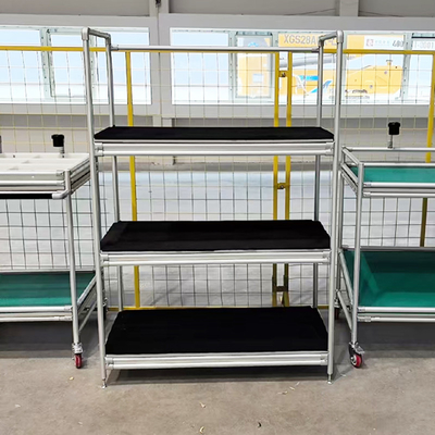Sistema di scaffalatura di materiale realizzato dalla terza generazione di tubo magro in alluminio tubo di lega assemblare carrello di mano carrello
