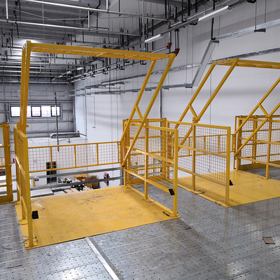B02: Scaffalature a mezzanine Mezzanine a mezzo scaffalatore Scaffalature a più livelli Scatter Metal Mezzanine System