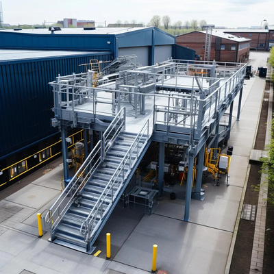 B24 Piattaforma di strutture in acciaio pesante per officine di magazzini di officine industriali