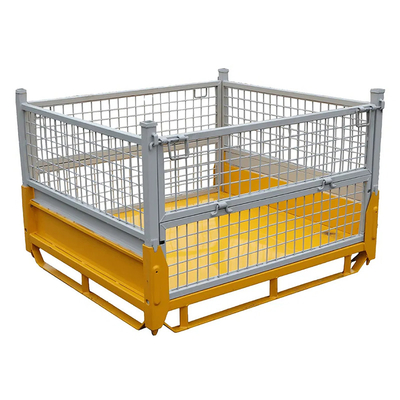 B25 Cage di magazzino contenitore di media capacità contenitore di filo metallico contenitore di pallet Cage impilabile