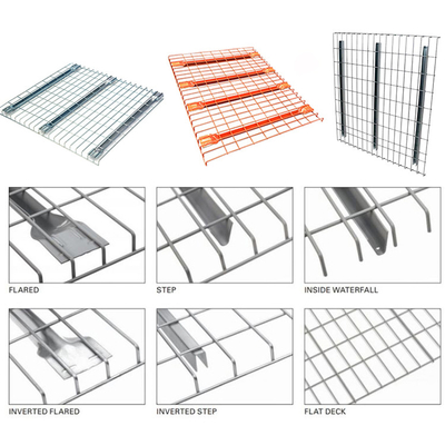 B33 Storage Standard Size Flare Waterfall Saldato Acciaio Galvanizzato Metal Storage Wire Mesh Decking per pallet Racking