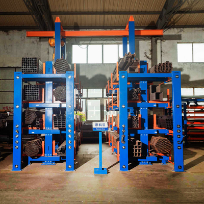 Pipe Cantilever telescopico Ripiani in lamiera di metallo magazzino Rack di stoccaggio Cantilever telescopico Ripiani materiali lunghi