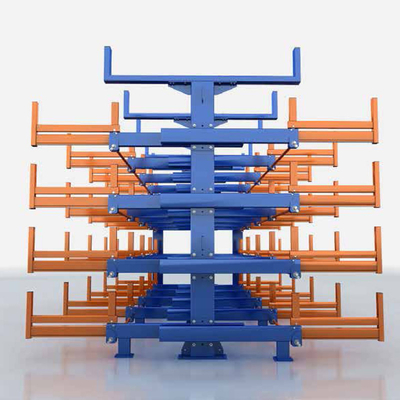 Pipe Cantilever telescopico Ripiani in lamiera di metallo magazzino Rack di stoccaggio Cantilever telescopico Ripiani materiali lunghi