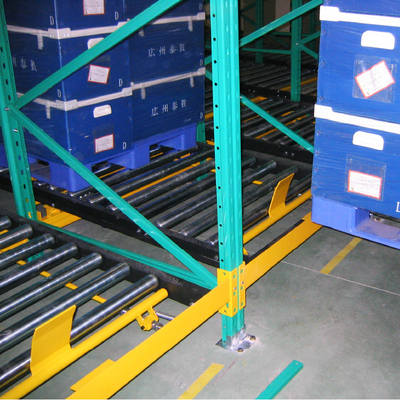 B43 Sistema di immagazzinamento per pallet a gravità Cartone con porta pallet a flusso