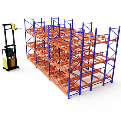 B58: Scaffalature Push Back per Pallet in Metallo Scaffalature Push Back Regolabili Scaffalature per Magazzino Scaffalature Industriali per Pallet