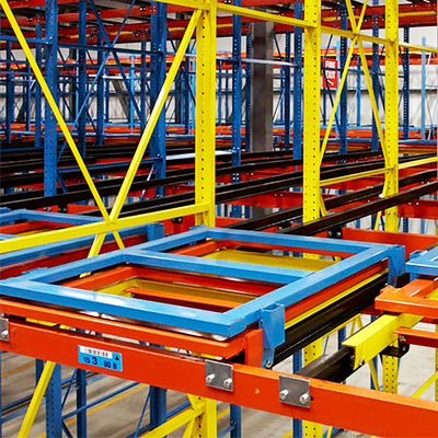 B58: Scaffalature Push Back per Pallet in Metallo Scaffalature Push Back Regolabili Scaffalature per Magazzino Scaffalature Industriali per Pallet