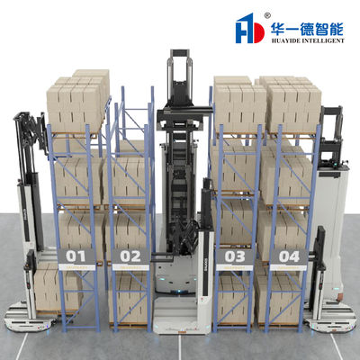 AS/RS (VFR+VNA+Q1P),VFR+Very Narrow Aisle+Big and Small Car,Very Narrow Aisle Fork-type Autonomo Mobile Robot per lo stoccaggio e la movimentazione dei pallet in magazzino