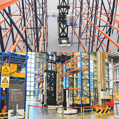 AS/RS (VFR+VNA+Q1P),VFR+Very Narrow Aisle+Big and Small Car,Very Narrow Aisle Fork-type Autonomo Mobile Robot per lo stoccaggio e la movimentazione dei pallet in magazzino