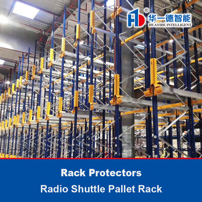 Radio Shuttle Pallet Rack Protezioni verticali Rack End Guard Barriera di sicurezza in polimero Traffic Guardrails