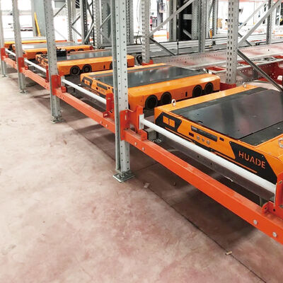 Palette di navetta a quattro vie ASRS Temperatura ambiente Magazzino Sistema automatico di stoccaggio e recupero Radio Shuttle Racking