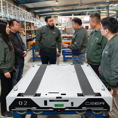 Navetta radio a quattro vie per sistema automatico di stoccaggio e prelievo (ASRS) con pallet e navetta a quattro vie