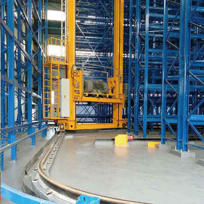 Stacker Crane Floor Supported SRM Storage And Retrieval Machine ASRS Sistema automatico di stoccaggio e recupero