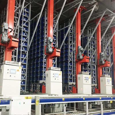 Stacker Crane Floor Supported SRM Storage And Retrieval Machine ASRS Sistema automatico di stoccaggio e recupero