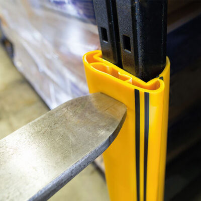 Protezione per Montanti di Scaffalature Industriali per Pallet, Protezione Flessibile in Plastica per Montanti di Scaffalature per Magazzino